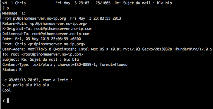 Raspberry Pi Home Server : auto héberger son serveur d'email