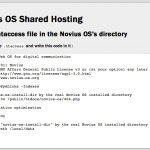 Novius_OS_-_Installation