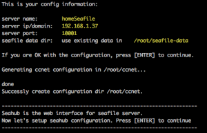Raspberry Pi Home Server Hébergement hosting Seafile