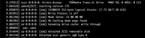 raspberry dmesg usb drive