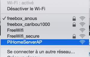 raspberry pi hotspot SSID selection