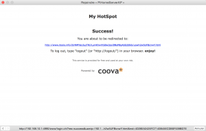 raspberry pi hotspot success